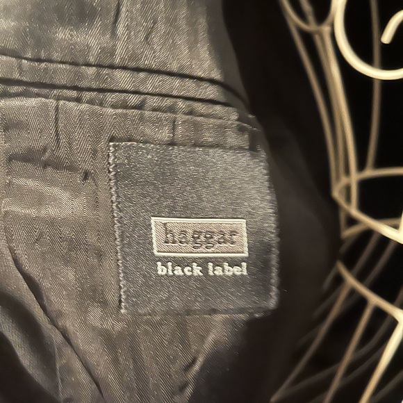 Haggar Black Label Men’s Black Suit Blazer Jacket 44R - Picture 3 of 5